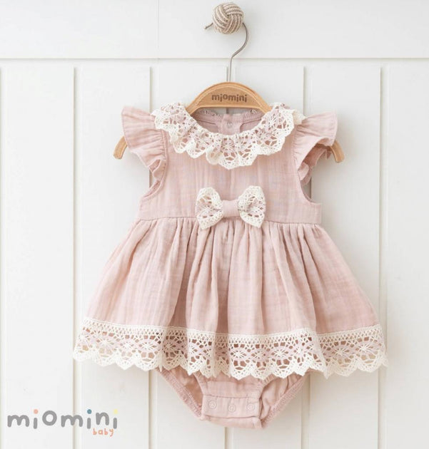 Woven Pink Dress – Lavish Little Style Baby