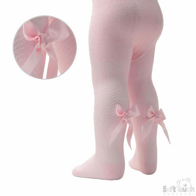 Baby Pink Bow Tights