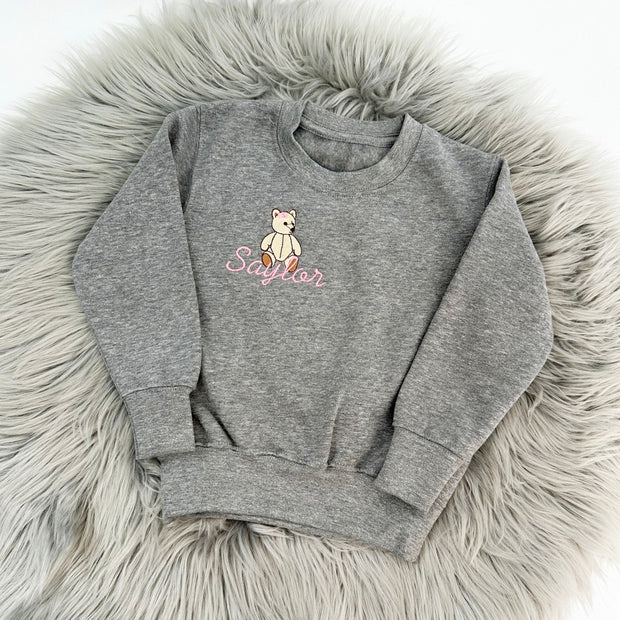 Teddy Personalised Embroidered Jumper