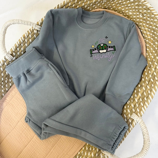 To Infinity Personalised Embroidered Jumper & Jogger
