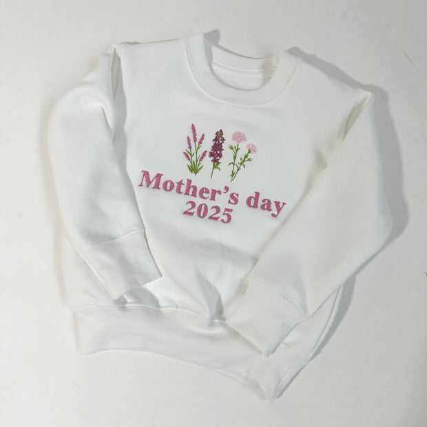 Mothers's Day Personalised Embroidered Jumper