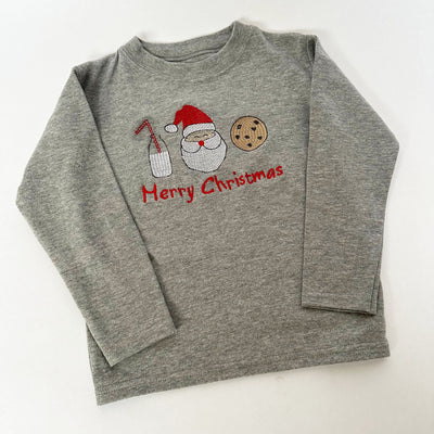 'Merry Christmas' Milk, Cookie & Santa Personalised Embroidered Jumper