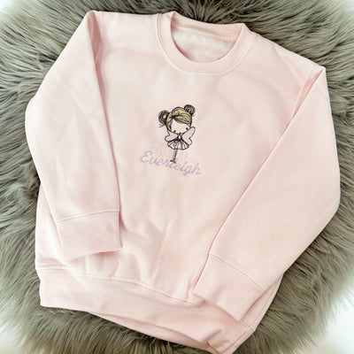 Personalised Embroidered Jumper - Fairy