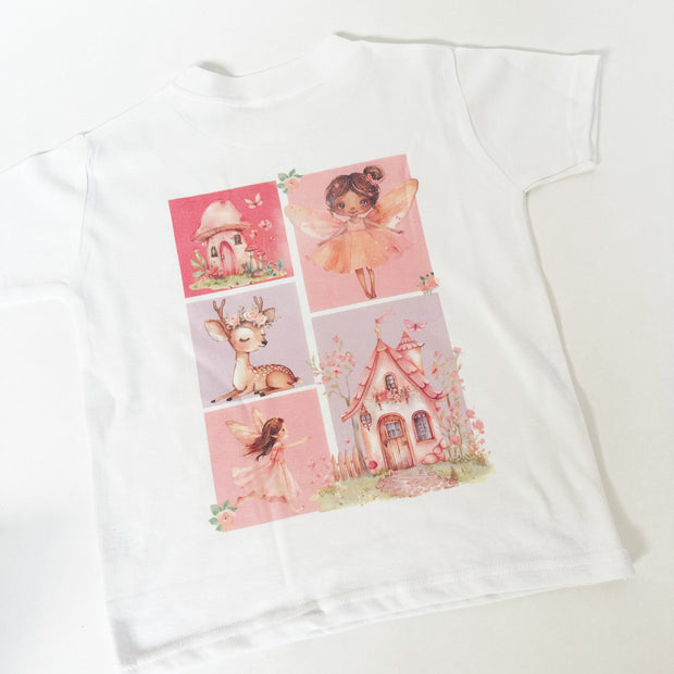 Fairy island Printed Personalised T-Shirt (Printed on back)