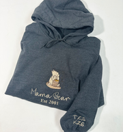 Mama Bear Personalised Embroidered Adults Jumper or Hoody