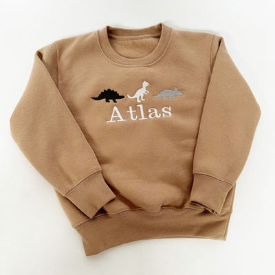 Dinosaurs Personalised Embroidered Jumper