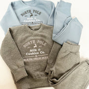 North Pole Milk & Cookies Embroidered Jumper & Joggers