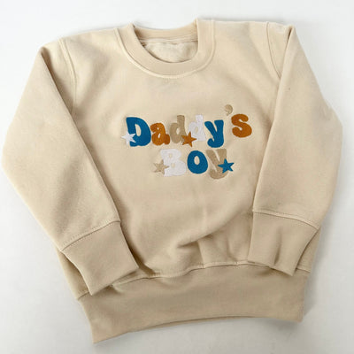 Daddy's Boy Personalised Embroidered Jumper