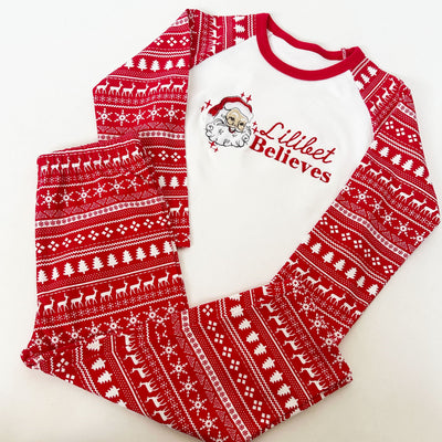 Personalised Embroidered Christmas Pyjamas - Santa Claus