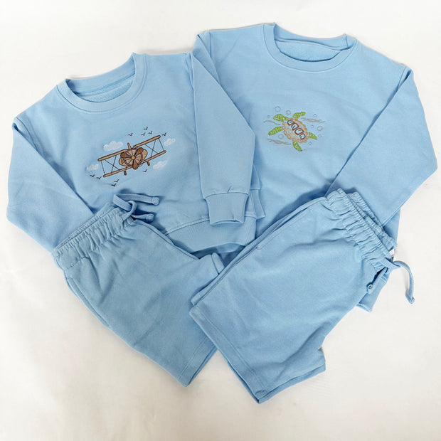 Personalised Embroidered Jumper & Shorts Set - Choose your design