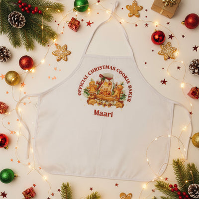 Official Christmas Cookie Baker Christmas Printed Toddler Apron