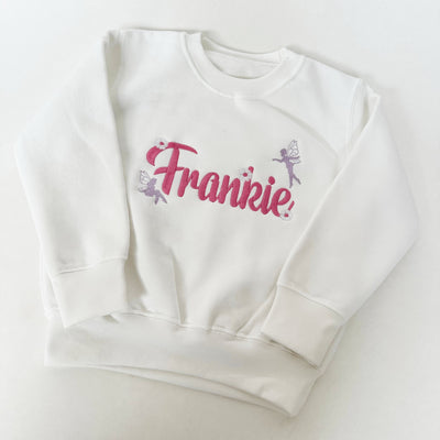 'NAME' Fairy Personalised Embroidered Jumper - Upto 7 Letters will fit this style