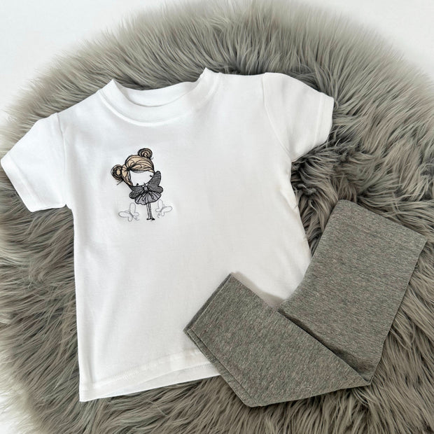 Personalised Embroidered T-Shirt & Leggings