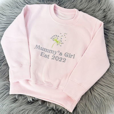 Mummy's Girl Mothers's Day Personalised Embroidered Jumper