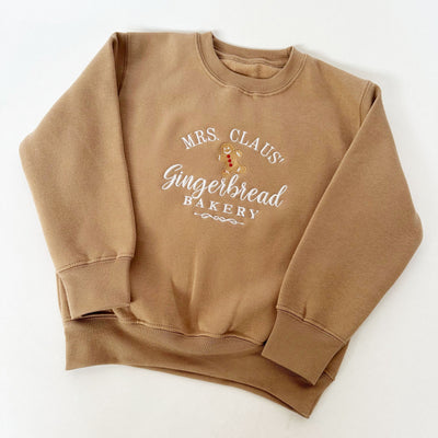 Mrs Claus Gingerbread Personalised Embroidered Jumper