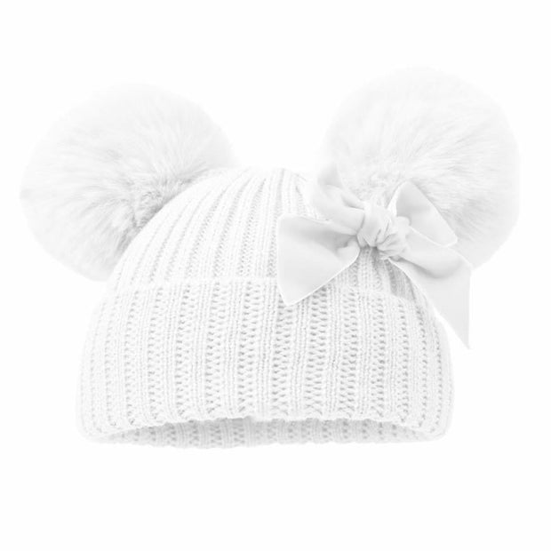 Personalised Embroidered Hat With Velvet Bow - Various colours