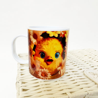 3D Effect Easter Chick Polymer Personalised Mug
