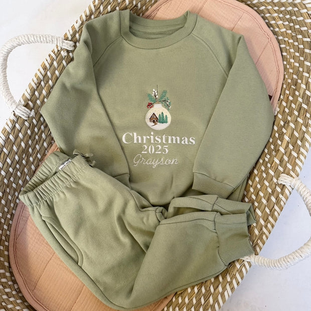 Christmas Bauble Personalised Embroidered Tracksuit