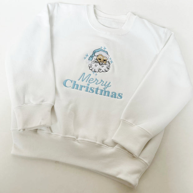 Santa Claus Christmas Personalised Embroidered Jumper