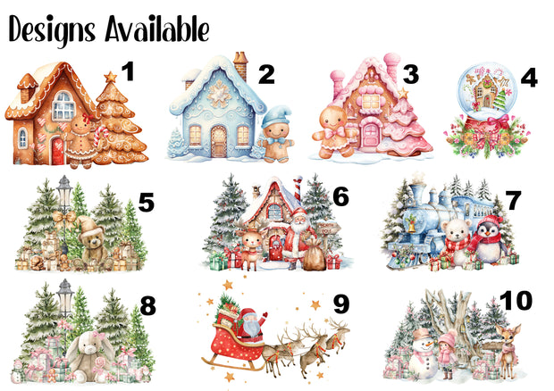 Canvas Christmas Personalised Advent Calender - Various Desig