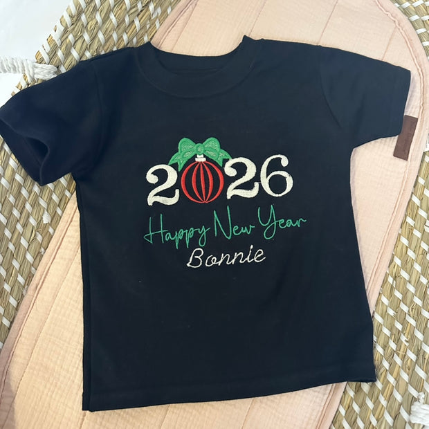 New Years Eve Personalised Embroidered T-Shirt -