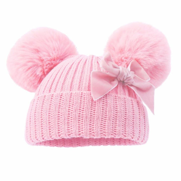 Personalised Embroidered Hat With Velvet Bow - Various colours