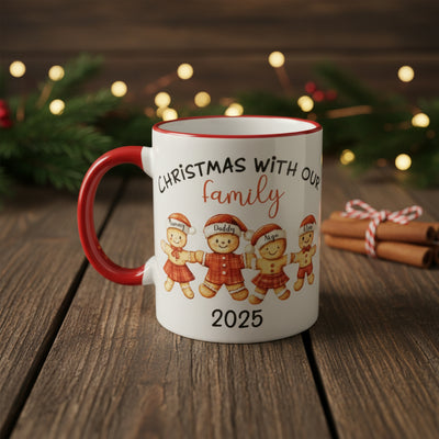 Christmas Personalised Mug - Gingerbread Family