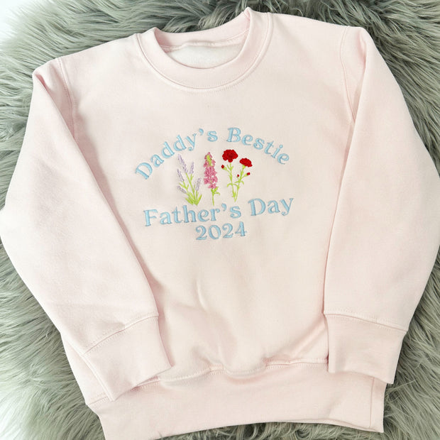 Daddy's Boy Father's Day Personalised Embroidered Jumper -