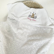 Minky Embroidered Personalised Blanket - Floral Bear