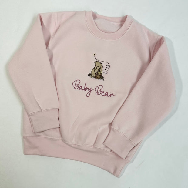 Baby Bear Personalised Embroidered Jumper