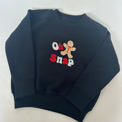 ‘Oh Snap’ Christmas Personalised Embroidered Jumper