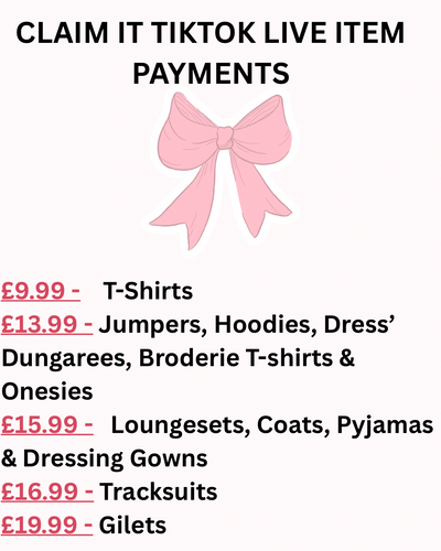 TIKTOK LIVE CLAIM ITEMS