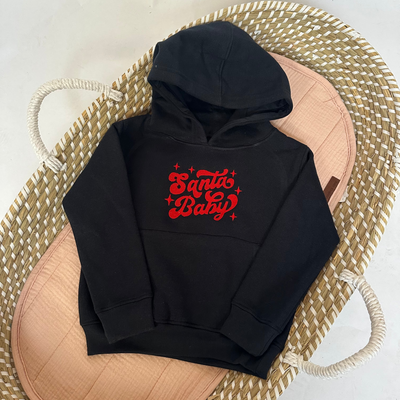 Christmas Personalised Embroidered Hoody - Santa Baby
