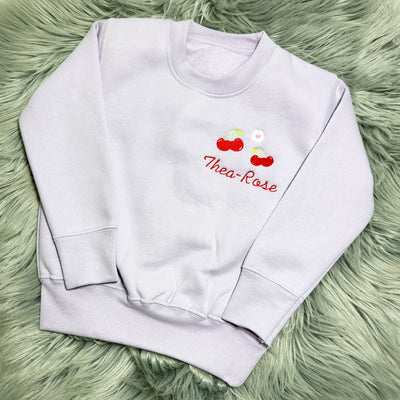 Cherry's Personalised Embroidered Jumper
