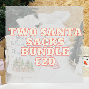 Personalised TWO Santa Christmas Sacks Bundle