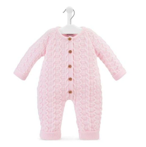 Pink Basket Weave Onesie Knitted Onesie - Can be personalised
