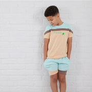 Block Colour Personalised Embroidered Top & Shorts - Summer Designs