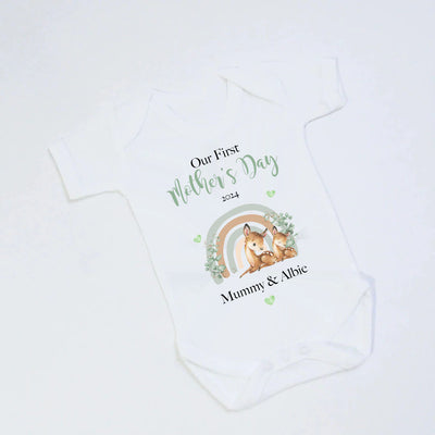 Our First Mother's Day Printed Babyvest - Deer