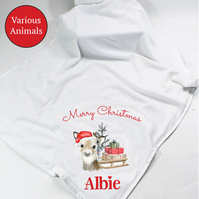 Christmas Minky Soft Printed Personalised Blanket