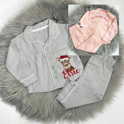Christmas Classic Long Sleeved Cotton Pyjamas - Christmas 2023 & Animal