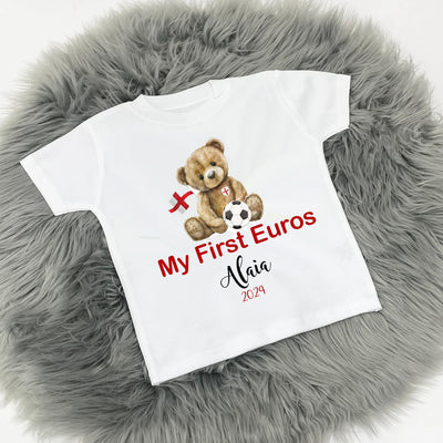 Euro 2024 England Printed Personalised T-Shirt