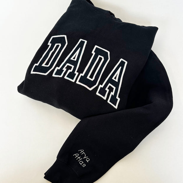 'DADA' Hollow Personalised Embroidered Sweatshirt (Various Colours)