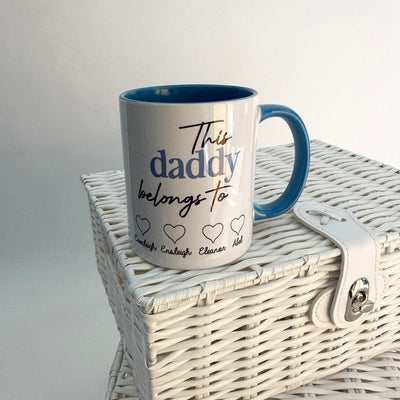 'This daddy belongs to' Father’s Day Personalised Mug