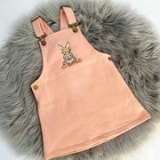 Animal Personalised Embroidered Fleece Dungaree Dress - Two Colours