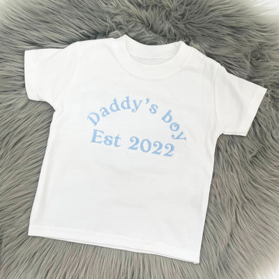 'Daddy's Boy' Father's Day Personalised Embroidered T-Shirt