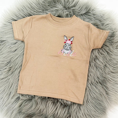 Animal Personalised Embroidered T-Shirt - Two Colours