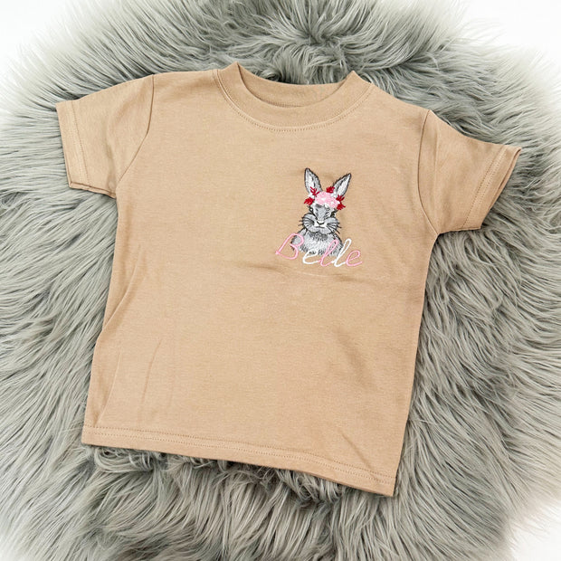 Animal Personalised Embroidered T-Shirt - Two Colours