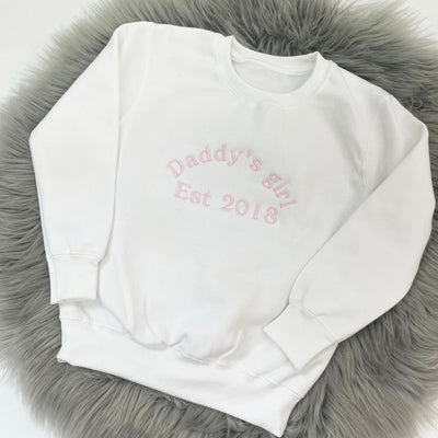 'Daddy's Girl' Father's Day Personalised Embroidered Jumper