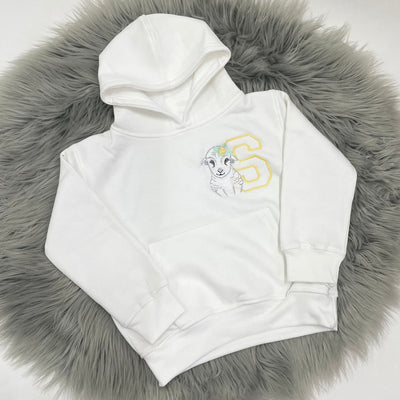 Easter Animal Personalised Embroidered Hoody (Various Coloured Hoody & Animals)