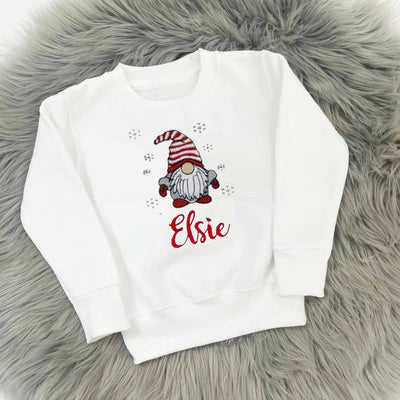 Christmas GONK Personalised Embroidered Jumper (Various Colours)